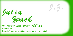 julia zwack business card